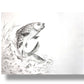 【図案番号（2-11）：鯉】（1～2人用）水墨画と名前入りポエム