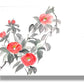 【図案番号（1-6）：椿の花】（1人用）水墨画と名前入りポエム